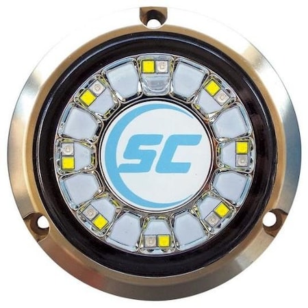 Shadow-Caster 16 Leds Bronze Underwater Marine Light - Blue & White SHDSCR-16-BW-BZ-10